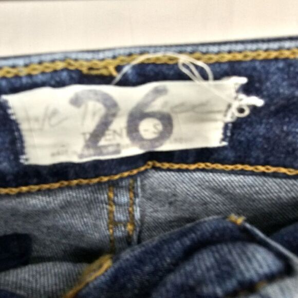 Free People Raw High Rise Jegging Womens Size 26 Deep Indigo - Picture 9 of 9